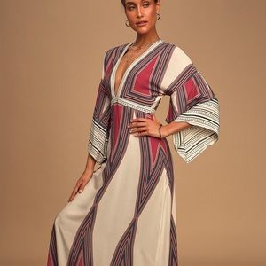 Lulu’s full length dress - size medium, brand new with tags on